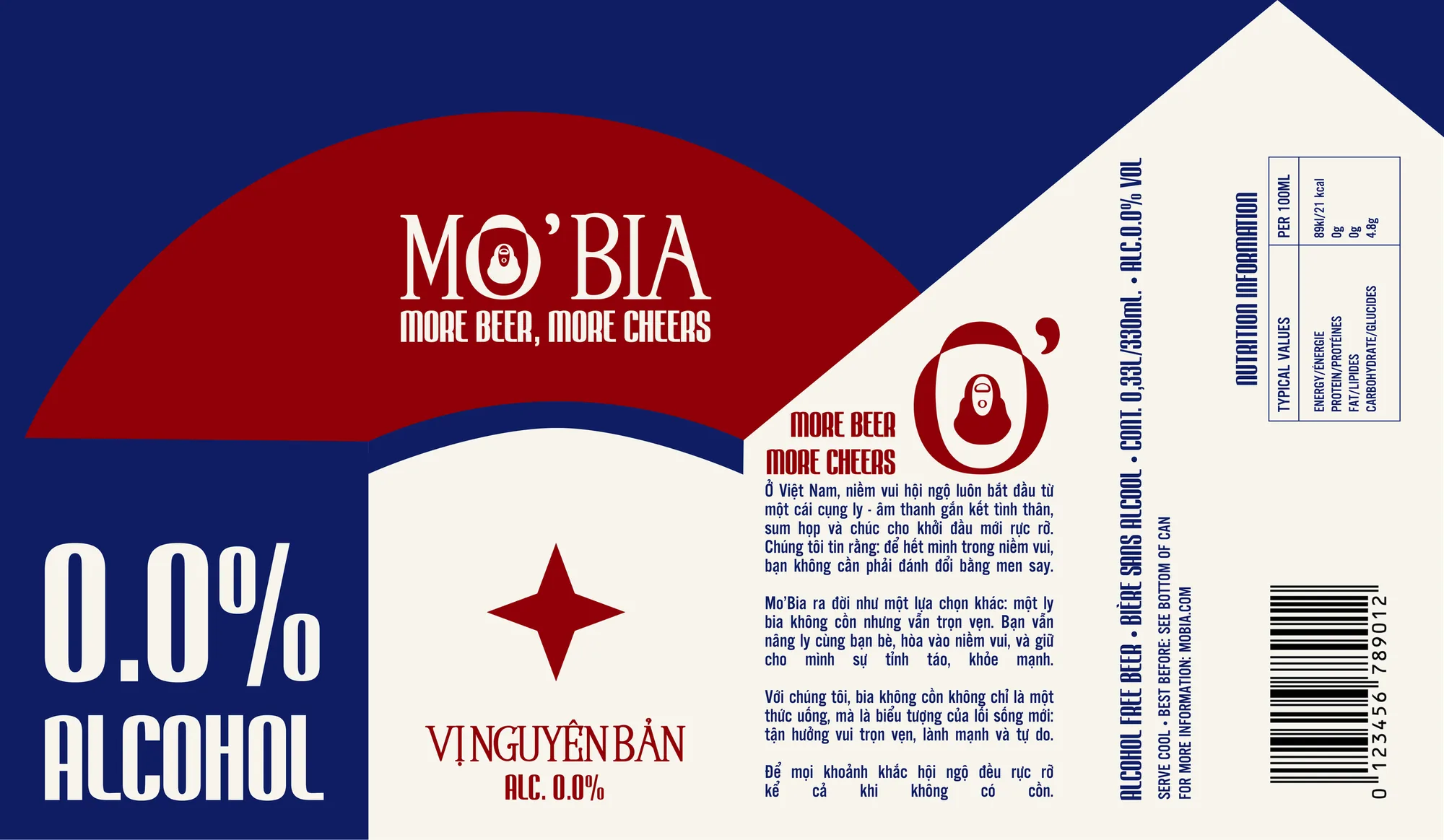 MO’BIA: six packaging labels · 01