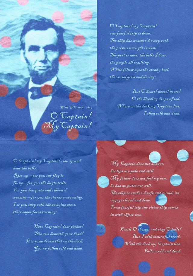 O Captain! My Captain! — Poetry poster · Walt Whitman