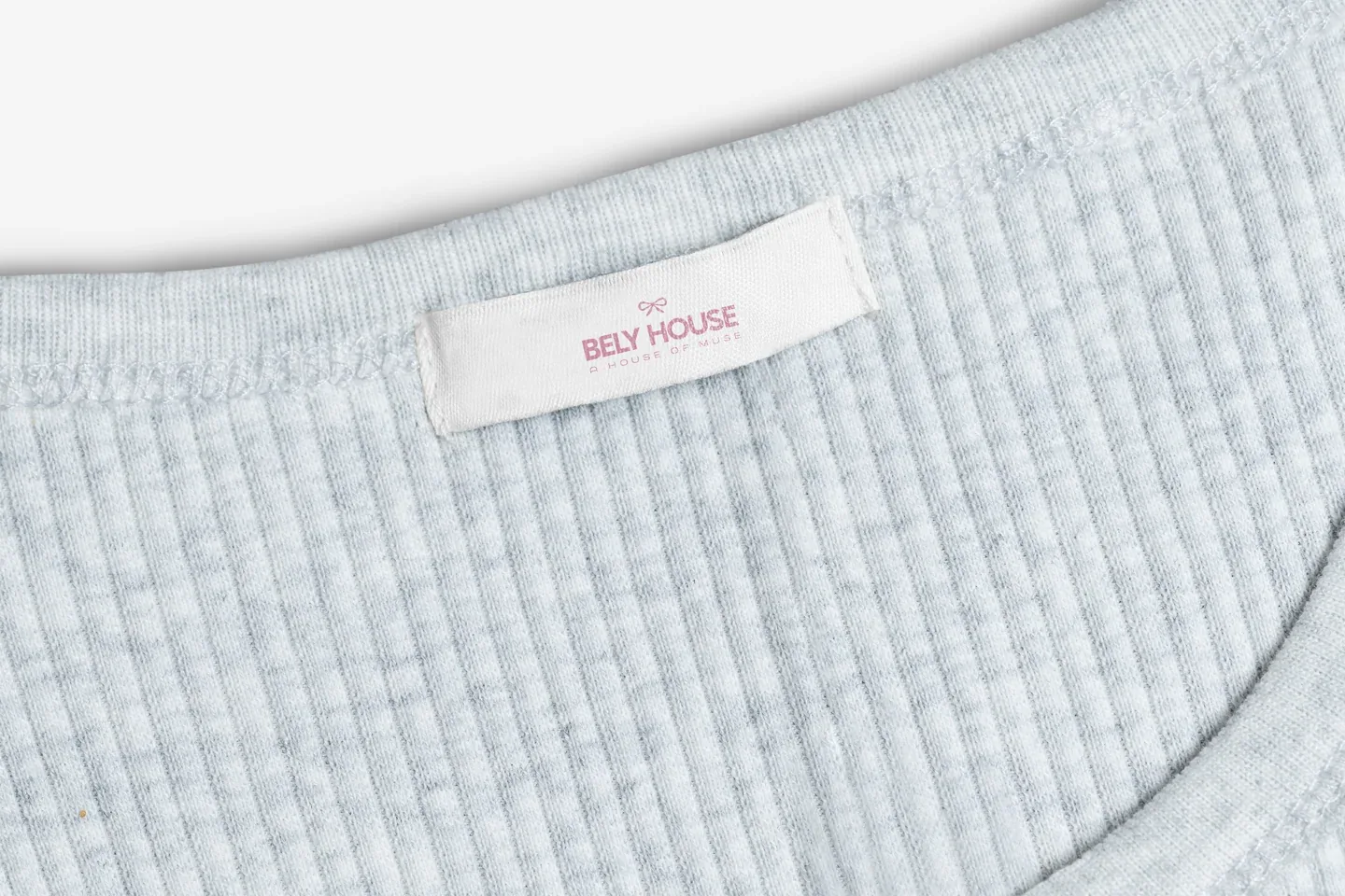 BELY HOUSE clothing label identity mockup